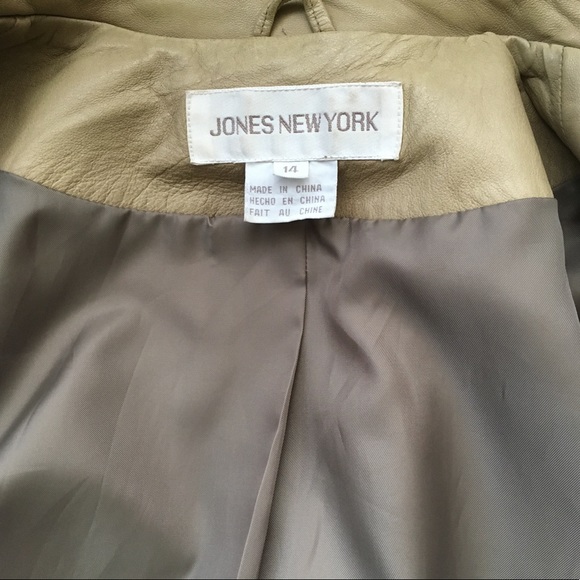 Motorcycle jacket soft Leather jacket motorcycle jacket Jones NY leather jacket - Picture 4 of 8